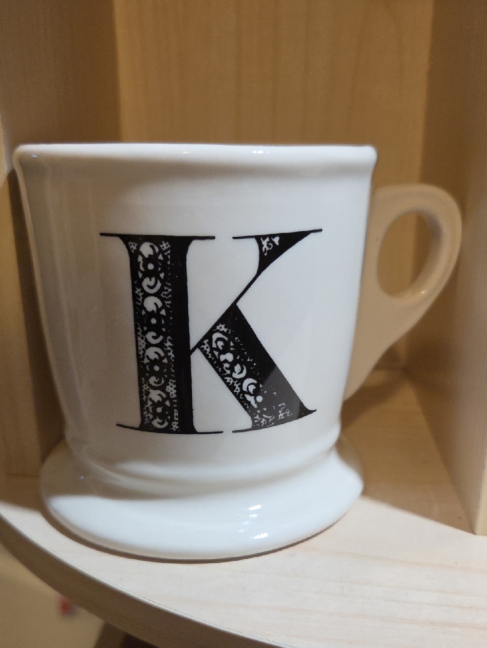 Anthropologie Monogrammed "K" Mug /Cup
